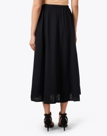 Back image thumbnail - Xirena - Deon Black Cotton Gauze Skirt