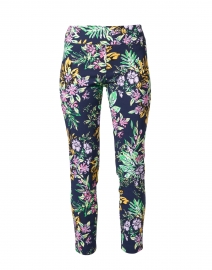 Multi Tropical Print Stretch Pull-On Pant