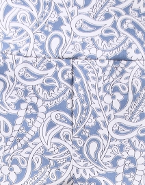 Fabric image thumbnail - Elliott Lauren - Blue Paisley Print Pull On Ankle Pant