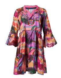 Multi Tropical Print Dress