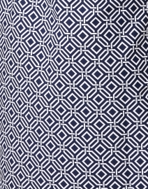 Fabric image thumbnail - Jude Connally - Susanna Navy Print Shirt Dress