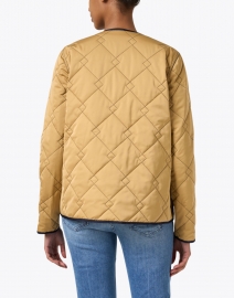 Extra_3 image thumbnail - Jane Post - Navy and Camel Reversible Quilted Jacket