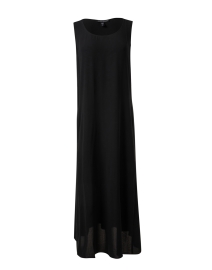 Product image thumbnail - Eileen Fisher - Black Silk Georgette Dress