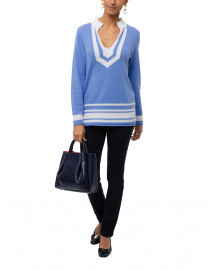 Nu French Blue Cashmere Tunic