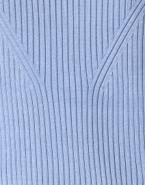 Fabric image thumbnail - Ecru - Blue Rib Knit Sweater