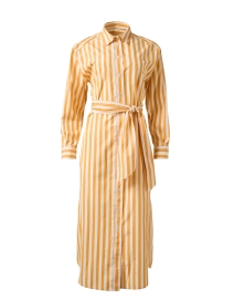 Product image thumbnail - Weekend Max Mara - Falasco White and Orange Striped Shirt Dress