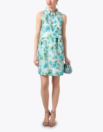 Look image thumbnail - Abbey Glass - Betty Blue Floral Organza Dress