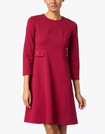 Jane - Nikki Cherry Red Stretch Jersey Dress 