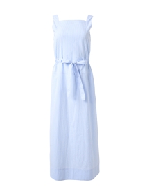 Product image thumbnail - Max Mara Leisure - Panfilo Blue Seersucker Cotton Dress