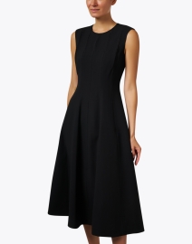 Front image thumbnail - Lafayette 148 New York - Black Cutout Fit and Flare Dress