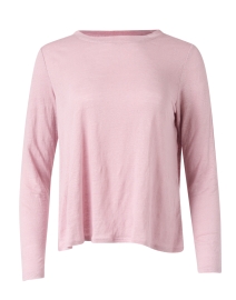 Pink Linen Jersey Top