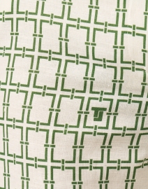 Fabric image thumbnail - Tara Jarmon - Primavera Green Geometric Print Pant