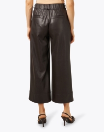 Back image thumbnail - Brochu Walker - Odele Brown Faux Leather Pant