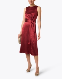 Look image thumbnail - Santorelli - Dorothy Red Silk Dress
