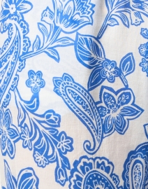 Fabric image thumbnail - Xirena - Talin Blue Print Cotton Pant