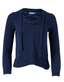 Saylor Navy Cotton Sweater