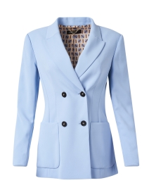 Product image thumbnail - Marc Cain - Light Blue Double Breasted Blazer