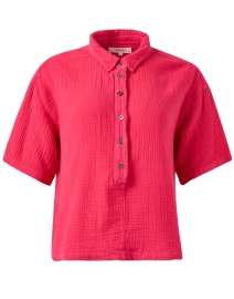 Product image thumbnail - Xirena - Ansel Red Cotton Shirt