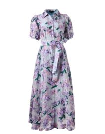 Charlotte Blue Floral Print Dress