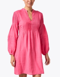 Front image thumbnail - 120% Lino - Orchid Pink Linen Dress