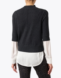 Back image thumbnail - Brochu Walker - Stella Dark Grey Wool Cashmere Looker Sweater