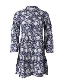 Product image thumbnail - Jude Connally - Monaco Navy and White Floral Cotton Dress