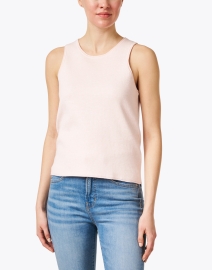 Front image thumbnail - Burgess - Taylor Pink Cotton Cashmere Tank