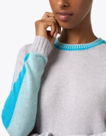 Extra_1 image thumbnail - Lisa Todd - Blue and Grey Cashmere Sweater