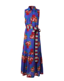 Asagao Rose Print Sleeveless Dress