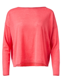 Pink Jersey Boat Neck Top