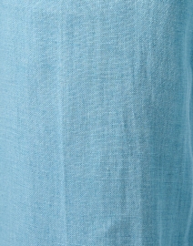 Fabric image thumbnail - Weekend Max Mara - Malizia Blue Linen Wide Leg Pant