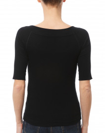 Back image thumbnail - Marc Cain - Black Crossover Top
