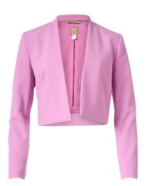 Product image thumbnail - BOSS Hugo Boss - Jibelara Pink Open Cropped Jacket