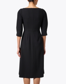 Back image thumbnail - L.K. Bennett - Lemoni Black Midi Dress