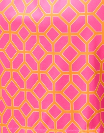 Fabric image thumbnail - Gretchen Scott - Pink and Orange Geo Print Twist Dress