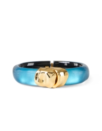 Product image thumbnail - Alexis Bittar - Blue Lucite Hinge Bracelet