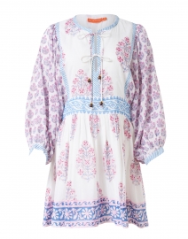 Posey Blue and Pink Print Dress