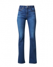 Product image thumbnail - Veronica Beard - Beverly Bright Blue High Rise Flare Stretch Jean