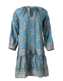 Dahlia Teal Printed Dress