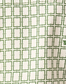 Fabric image thumbnail - Tara Jarmon - Christine Green Geometric Print Top