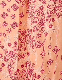 Fabric image thumbnail - Poupette St Barth - Sasha Orange Print Midi Dress