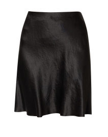 Product image thumbnail - Vince - Black Satin Slip Skirt