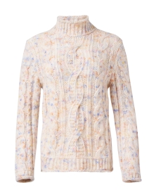 Product image thumbnail - Marc Cain - Cream Speckled Wool Sweater