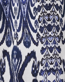 Fabric image thumbnail - Ro's Garden - Telma Blue Printed Shirt Dress