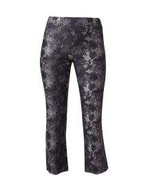 Leo Black Floral Stretch Pull On Pant