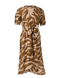 Brown Zebra Print Dress