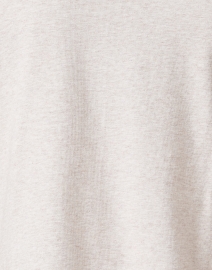 Fabric image thumbnail - E.L.I. - Ivory Pima Cotton Ruched Sleeve Tee