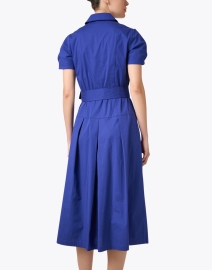 Back image thumbnail - Shoshanna - Melanie Blue Shirt Dress