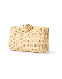 Front image thumbnail - Poolside - The Classica Rattan Shell Clutch