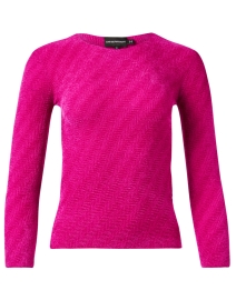 Product image thumbnail - Emporio Armani - Pink Chevron Knit Sweater